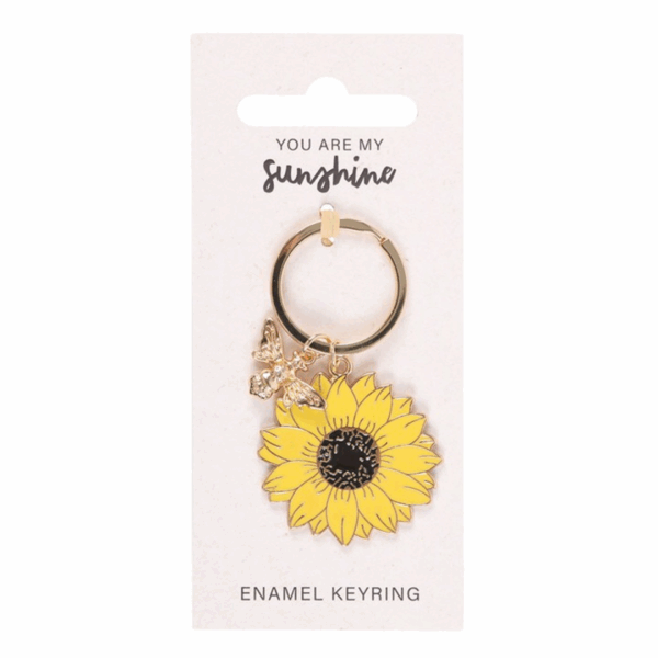 You Are My Sunshine Sunflower Keyring - Image 2