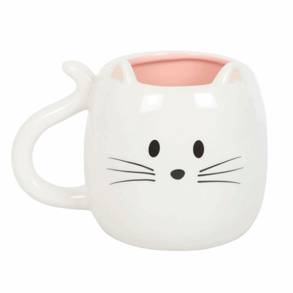 White Cat Shaped Mug - Image 2