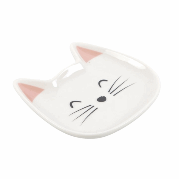White Cat Face Trinket Dish - Image 3