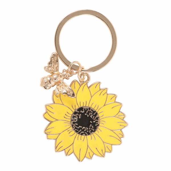 You Are My Sunshine Sunflower Keyring - Image 3