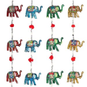 Assorted Hanging Elephant Decoration with Bell