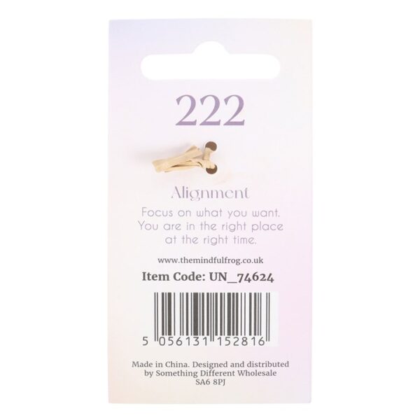 222 Angel Number Keyring - Image 4