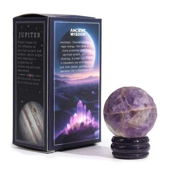 Ametyst Planet on a Sola Goldstone Stand (JUPITER) - Image 2