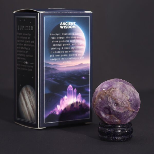 Ametyst Planet on a Sola Goldstone Stand (JUPITER) - Image 3