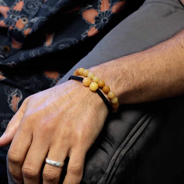 Gemstone Double Power Bracelets- Yellow Aventurine - Image 5