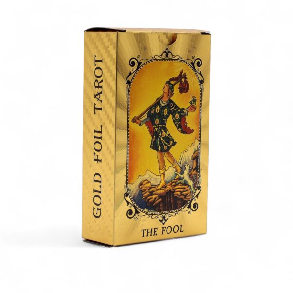 Blue & Gold Foil Tarot Card Set - All Seeing Eye - with booklet - Image 4