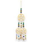 Indian Chimes - Brass Tri-Pentagram - 7 Bells