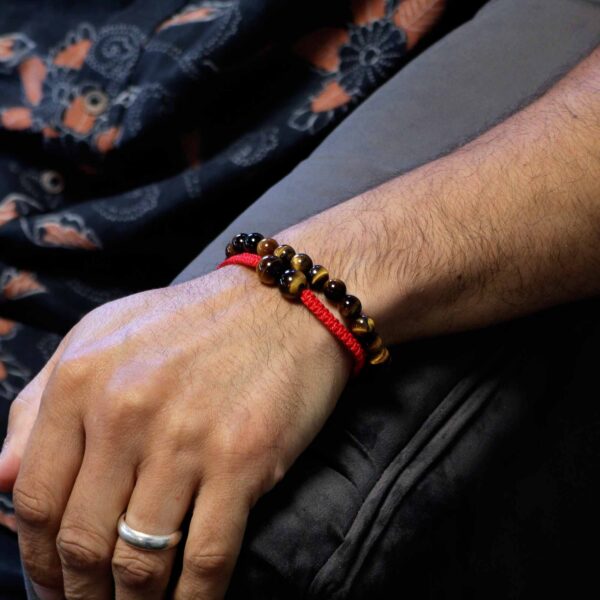 Gemstone Double Power Bracelets- Tiger Eye - Image 3