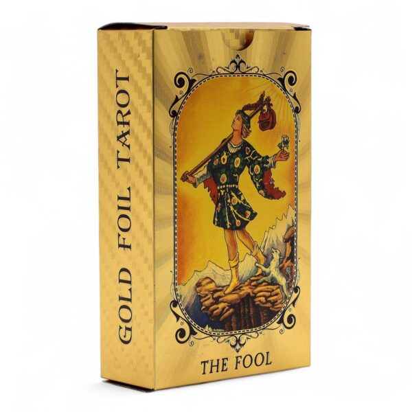 Blue & Gold Foil Tarot Card Set - All Seeing Eye - with booklet - Image 5