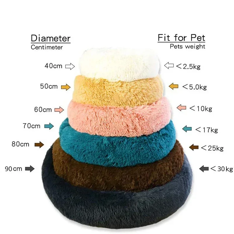 Super Soft Pet Cat Bed Plush Full Size Washable Calm Bed Donut Bed Comfortable Sleeping Artifact Suitable For All Kinds Of Cats 14