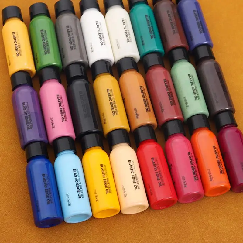 30ml Leather Edge Paint Oil Dye Dressing Color Coats Leather Edges Finish Supplies DIY Craft Leather Shoe Edges Pigment 12