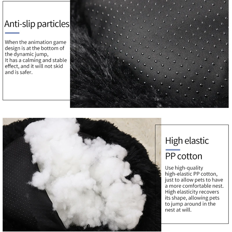 Super Soft Pet Cat Bed Plush Full Size Washable Calm Bed Donut Bed Comfortable Sleeping Artifact Suitable For All Kinds Of Cats 7
