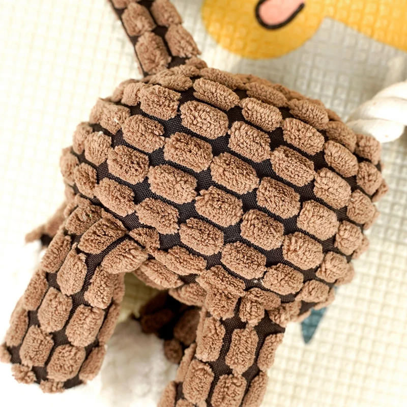 Dog Sounding Toy Molar Training Decompress Interactive Bite Resistant Donkey Shape Plush Toys Pet Dog Supplies 8