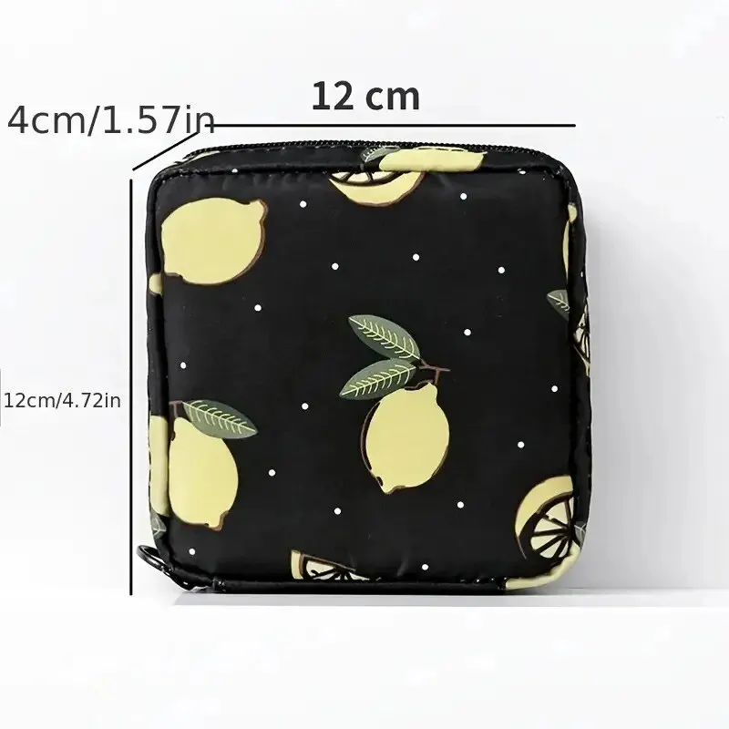 Women Sanitary Napkin Tampon Storage Bag Portable Waterproof Organizer Pouch Cartoon Pattern Sanitary Napkin Bag 10