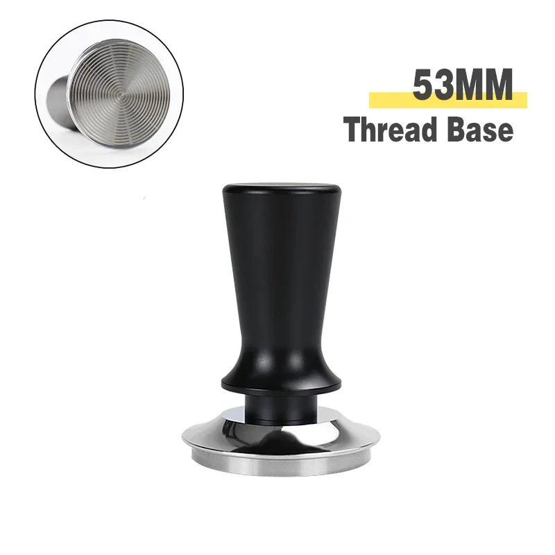 Coffee Tamper Constant Pressure 51MM 53MM 58MM Calibrated 30Lbs For Delonghi Breville Espresso Machine Accessories Barista Tools – Black 53mm Thread 14
