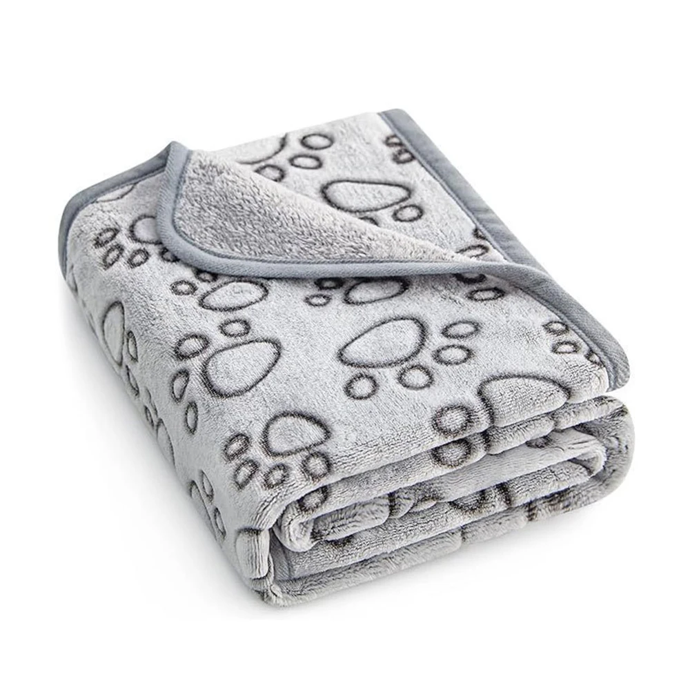 Soft Dog Blanket Washable, Cat Blanket for Indoor Cats Large Medium Small Dog Gifts Puppy Essentials (Grey) Bed – Grey 1