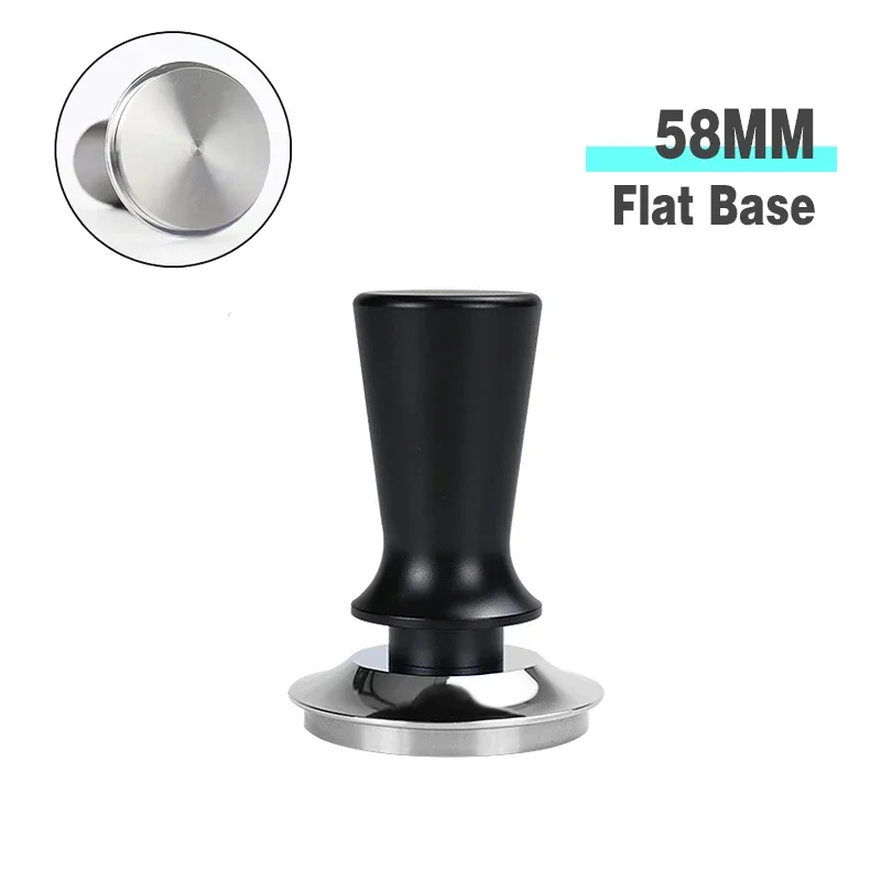 Coffee Tamper Constant Pressure 51MM 53MM 58MM Calibrated 30Lbs For Delonghi Breville Espresso Machine Accessories Barista Tools – Black 58mm Flat Base 5