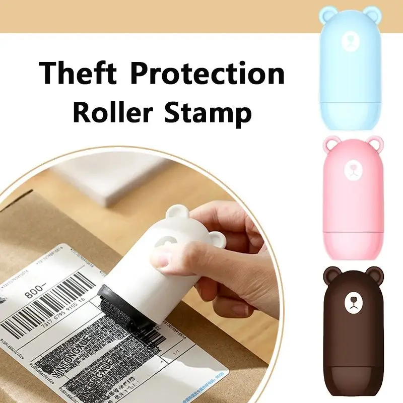 Theft Protection Roller Stamp for Privacy Confidential Data Guard Your Security Stamp Roller Privacy Seal Roller Theft Protect 6