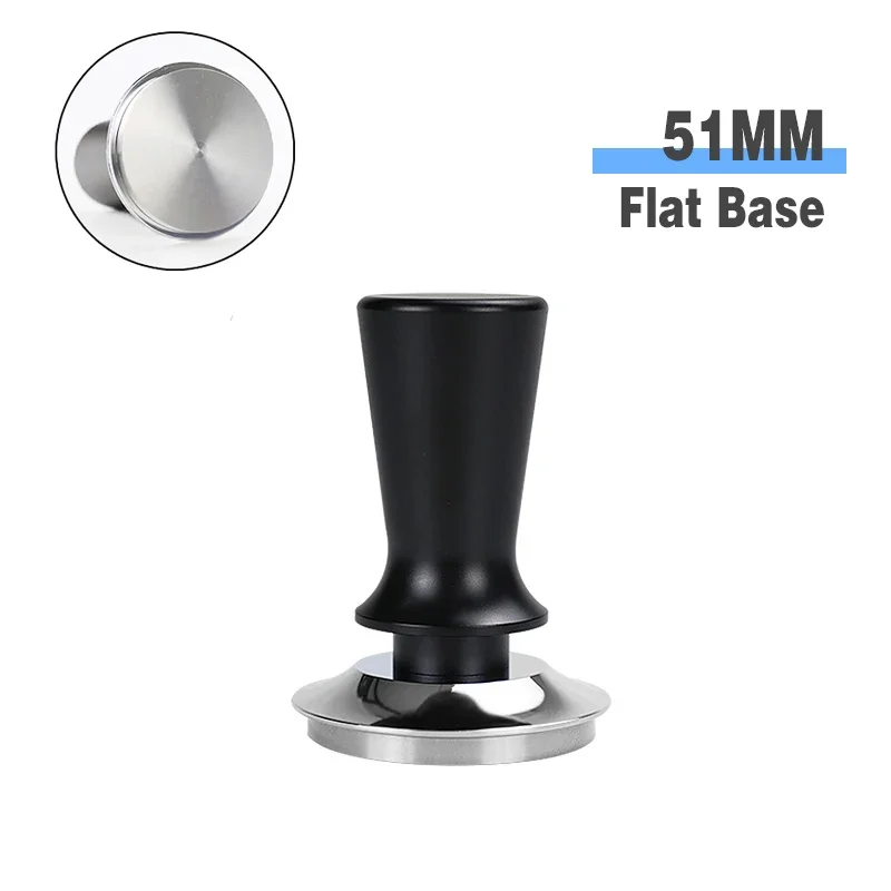 Coffee Tamper Constant Pressure 51MM 53MM 58MM Calibrated 30Lbs For Delonghi Breville Espresso Machine Accessories Barista Tools – Black 51mm Flat Base 11