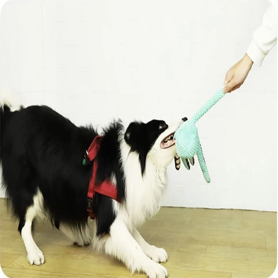 Dog pet plush octopus toy interactive sound anti-demolition home large and small dog boredom companion toy 3