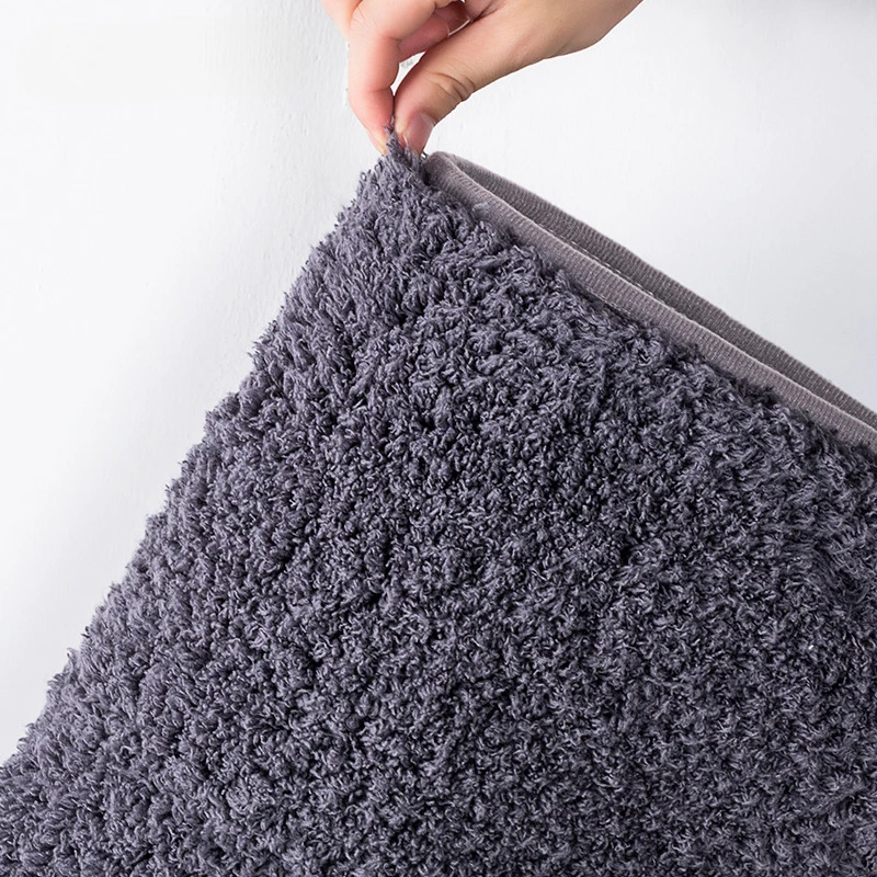 Long hair absorbent bathroom mat furry shower room foot wiping mat toilet non-slip mat entrance mat 3
