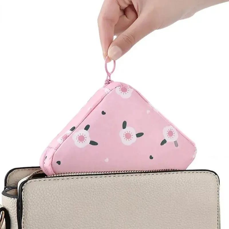 Women Sanitary Napkin Tampon Storage Bag Portable Waterproof Organizer Pouch Cartoon Pattern Sanitary Napkin Bag 14