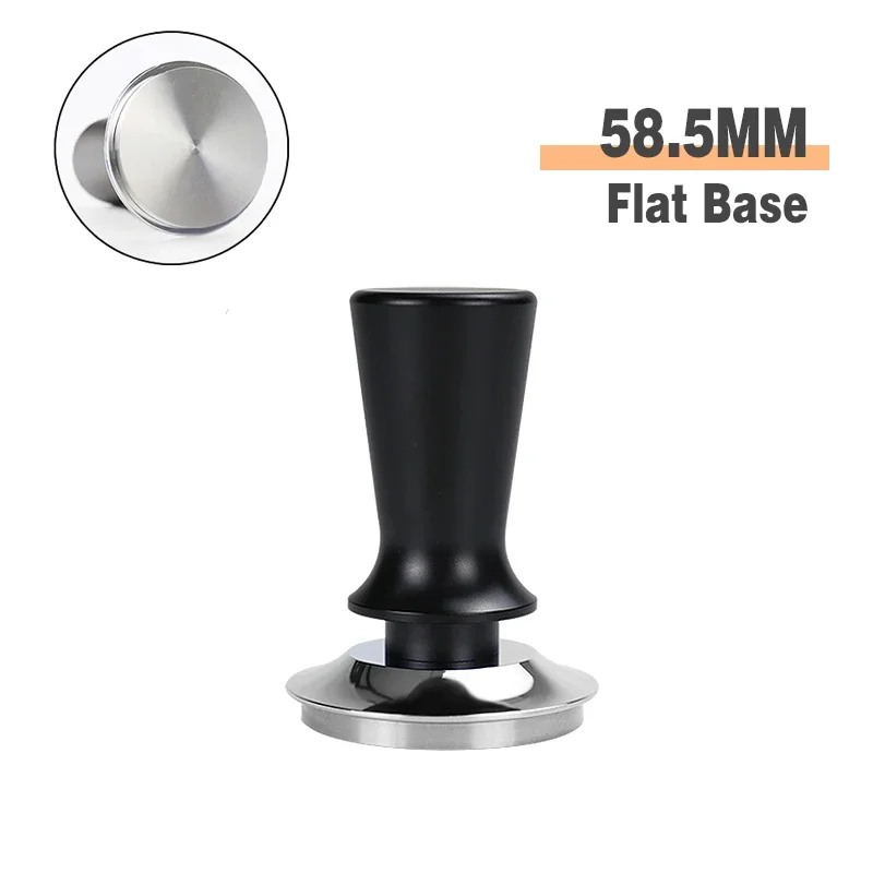 Coffee Tamper Constant Pressure 51MM 53MM 58MM Calibrated 30Lbs For Delonghi Breville Espresso Machine Accessories Barista Tools – Black 58.5mm Flat 2