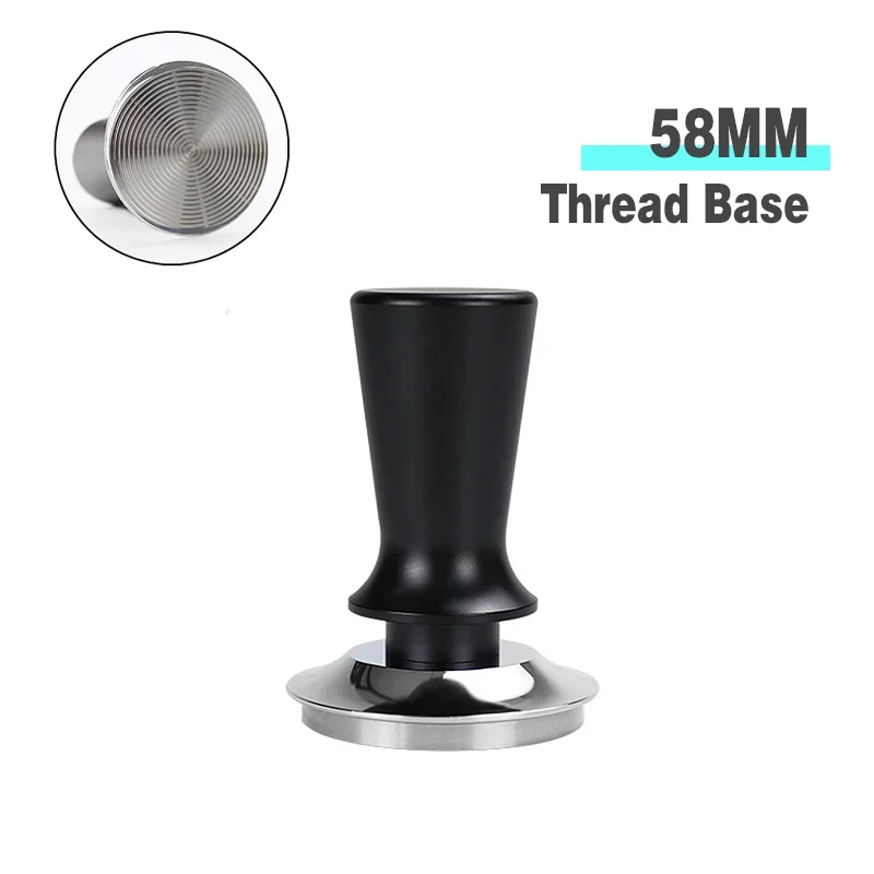 Coffee Tamper Constant Pressure 51MM 53MM 58MM Calibrated 30Lbs For Delonghi Breville Espresso Machine Accessories Barista Tools – Black 58mm Thread 4