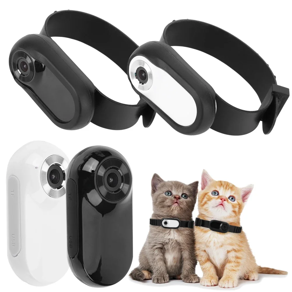 HD 1080P Dog Tracker Collar No WiFi Needed Dog Cat Pet Camera Collar Pet Sport Camera Video Records for Cats Dogs Birthday Gift 5