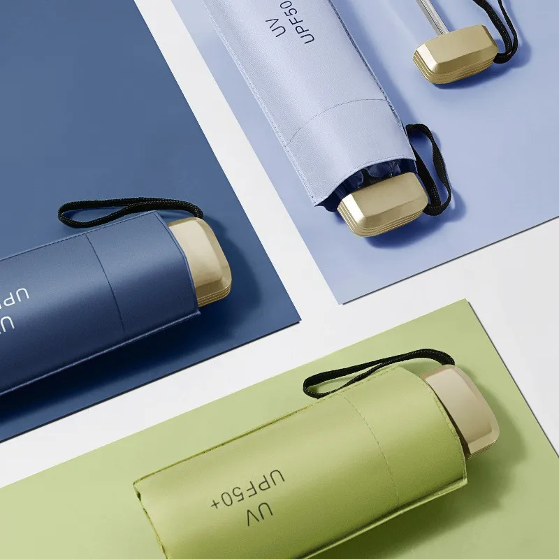 Mini five-fold umbrella sun protection sun umbrella sun protection anti-ultraviolet small and portable men and women fashion sun 4