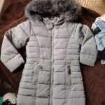 Cesare Paciotti  Girls Winter Coat Age 4 Years 104cm Grey Padded Faux Fur Hood