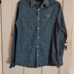 Pre-owned​ Crew Clothing Company Mens Shirt Slim Fit Navy Acorn Print Cotton L