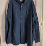 George Men's Navy Blue Shirt XXXL 3XL 100% Cotton Long Sleeve Casual Pre-owned