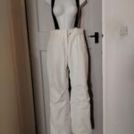 Preloved Mountain Warehouse White Ski Trousers Salopettes UK 6