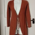 Abercrombie & Fitch Cardigan Womens XXS Petite Tie Front Long Sleeve Brown