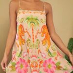 Retro Pattern Sleeveless A-Line Summer Dress For Women