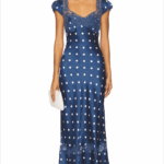 Women's Summer Slim Long Dress Floral Dot Print Lace Patchwork Cap Sleeve Sweetheart Neck Elegant Dresses Cocktail Party Streetwear