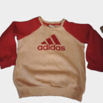 Adidas Kids Crew Neck Sweatshirt Jumper Size UK 3-4 Y Pink Big Logo Top