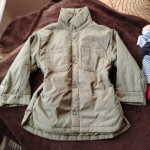 Zara Kids Quilted Shacket Jacket 2-3 Years 98cm Khaki Olive Lightweight Puffer